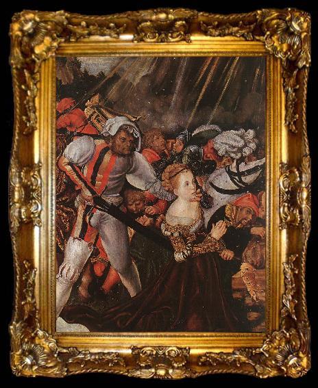 framed  CRANACH, Lucas the Elder The Martyrdom of St Catherine (detail) sdf, ta009-2